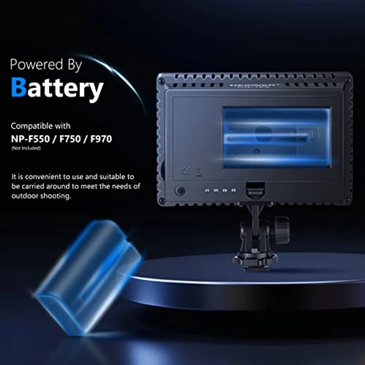 Neewer CN-160 160PCS LED Dimmbare Ultrahoch Power Panel Digitalkamera / Camcorder Videolicht Videolampen Videobeleuchtung für Canon, Nikon, Pentax, Panasonic, Sony, Samsung und Olympus Digital SLR Kameras (CN-160) - Preisvergleich – Bild 4