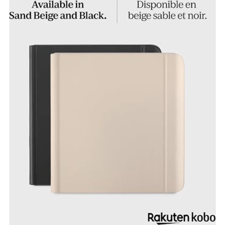 Kobo Libra Colour SleepCover Case | Sand Beige Notebook | Sleep/Wake Technology | Built-in 2-Way Stand | Vegan Leather | Compatible with 7" Kobo Libra Color eReader – Bild 3