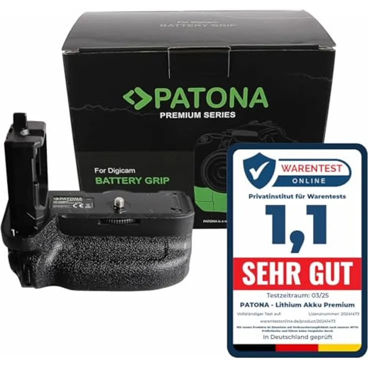 Patona Premium Batteriegriff VG-C4EMRC für Sony NP-FZ100, ergonomisch, schwarz