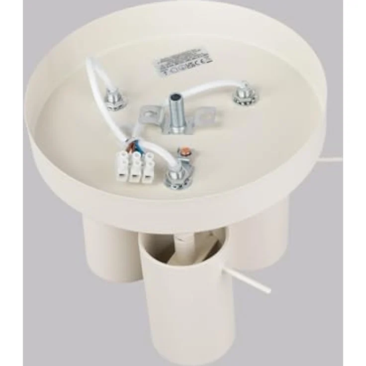 SOLLUX lighting RING Deckenlampe, 3-flammiger Deckenstrahler aus Stahl, beige, GU10 Fassung, 3x 7W, 510lm – Bild 5