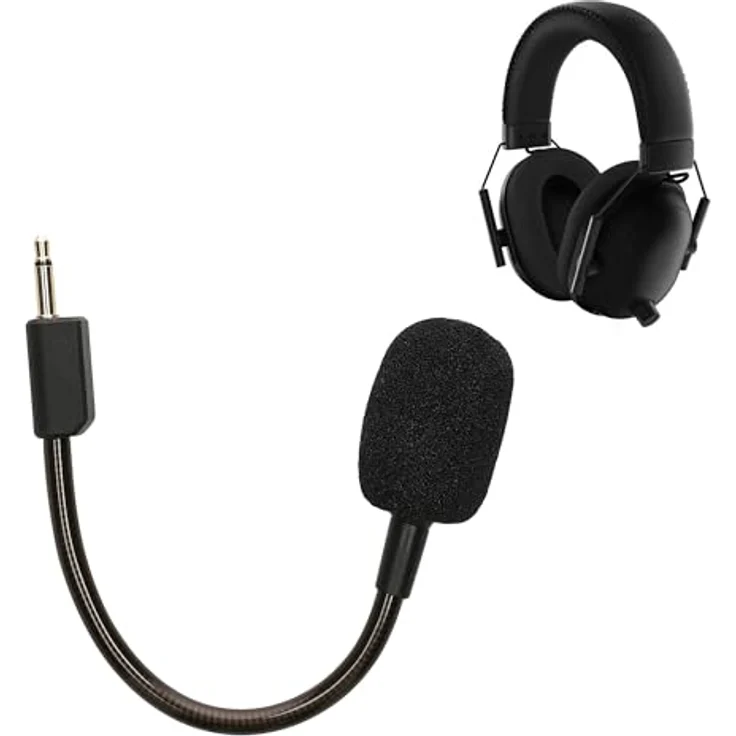 kwmobile Ersatz Kopfhörer Mikrofon für Razer Blackshark V2 / V2 Pro / V2 SE Gaming-Headset Zubehör - Biegsamer Arm, 3,5mm Klinkenstecker, 10 cm Kabellänge – Bild 5
