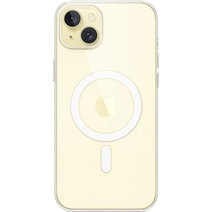 Apple iPhone 15 Plus Clear Case mit MagSafe, Transparentes Polycarbonat, Kratzfeste Beschichtung, Magnetisches Design. – Bild 3