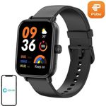 Colmi P81 Smartwatch, 1,9 Zoll HD-Display, Gesundheitsüberwachung (Herzfrequenz, Blutdruck, SpO2), Bluetooth-Anruffunktion, wasserdicht IP68, Schwarz