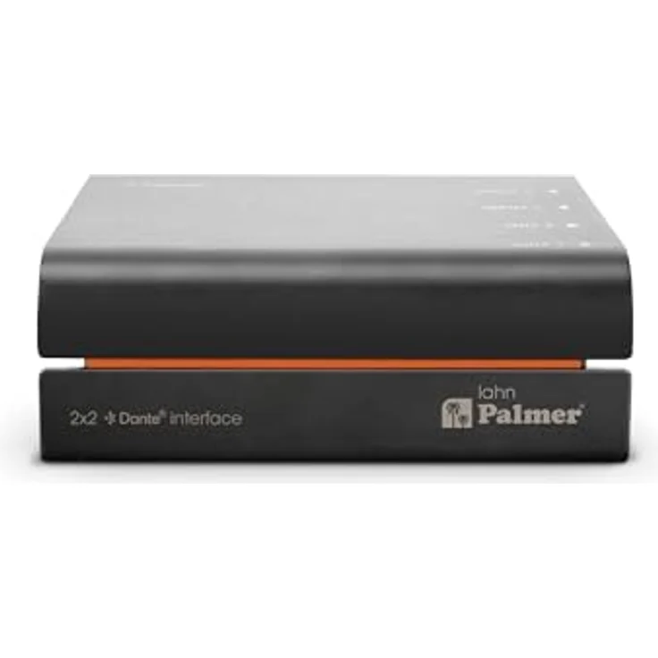Palmer RIVER lahn - Dante-Interface mit 2x2 Ein- und Ausgängen, schwarz, inkl. verriegelbaren XLR-Anschlüssen und 48V Phantomspeisung – Bild 2