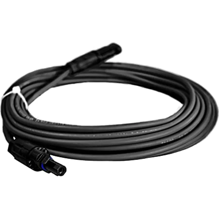 Doktorvolt Solarkabel Verlängerungskabel 4mm² mit Solarsteckern schwarz 50m