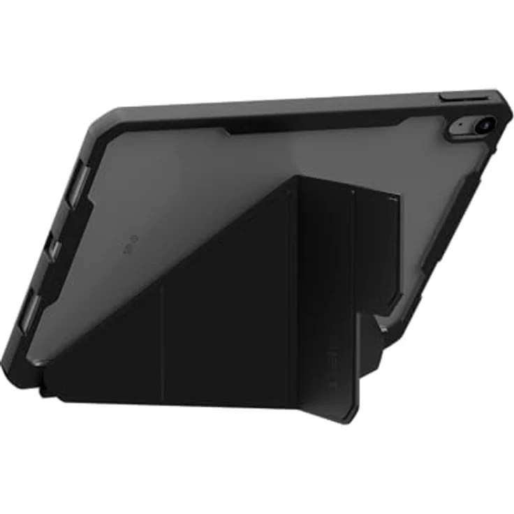 URBAN ARMOR GEAR Essential Folio Case Apple iPad 10,9 Zoll (10. Generation 2022) Hülle [Wake/Sleep Funktion, Apple Pencil/Logitech Crayon Stift-Halter, Standfunktion] Ice/schwarz (transparent) Tablet-Tasche – Bild 4