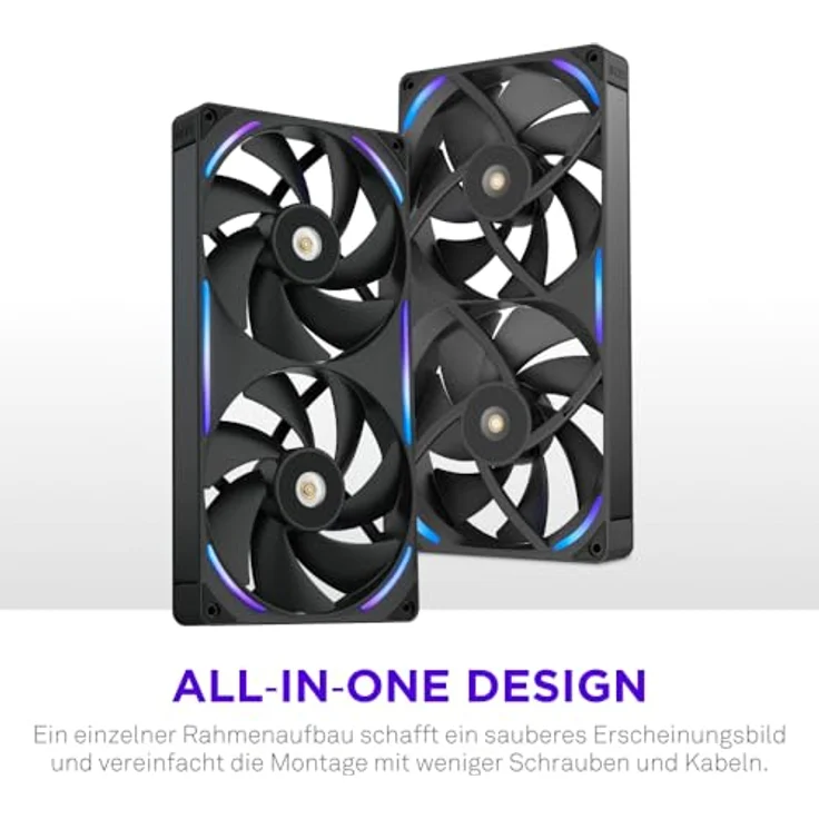 NZXT F Series F280X Black, 280mm Gehäuselüfter mit 4-Pin PWM Anschluss und RGB-Beleuchtung – Bild 9