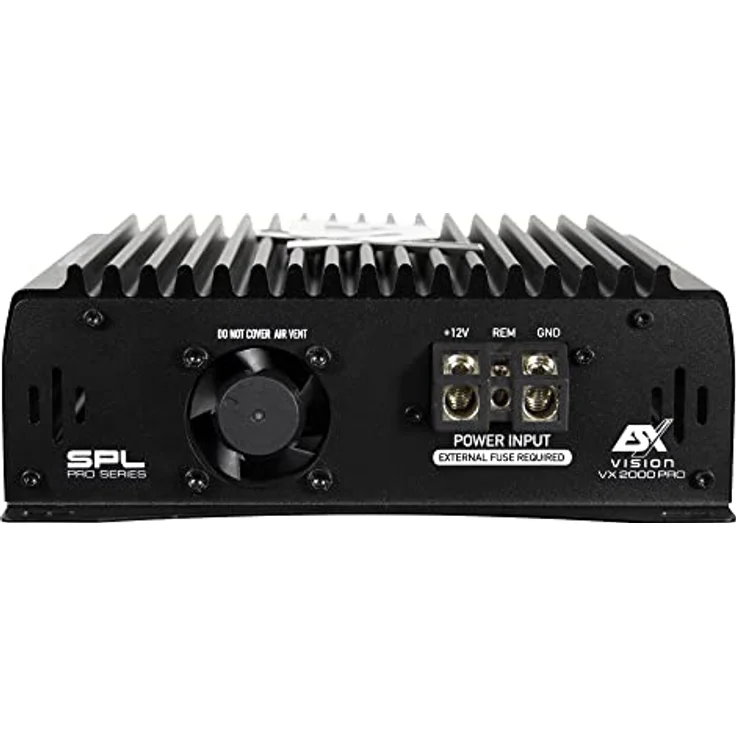 ESX ESX VISION VX2000 PRO, Digitaler 1-Kanal-Verstärker mit 2200 Watt RMS und Aluminium Kühlkörper – Bild 4