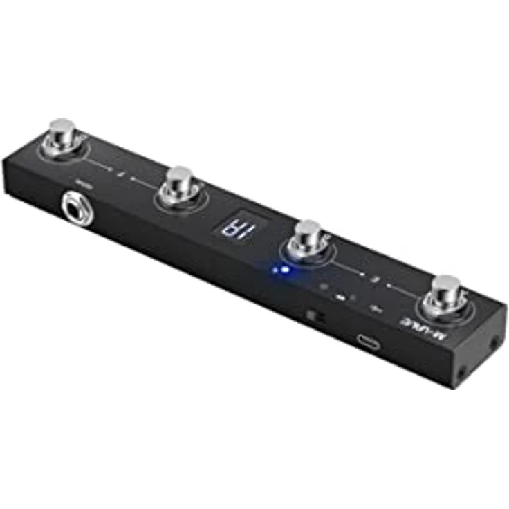 M-Vave MVA-MCP, Drahtloses MIDI Controller Pedal mit Bluetooth und APP-Steuerung, Schwarz – Bild 4