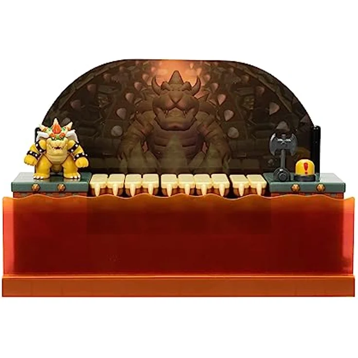 Nintendo Super Mario Deluxe Spielset - 6cm Bowser Playset – Bild 1