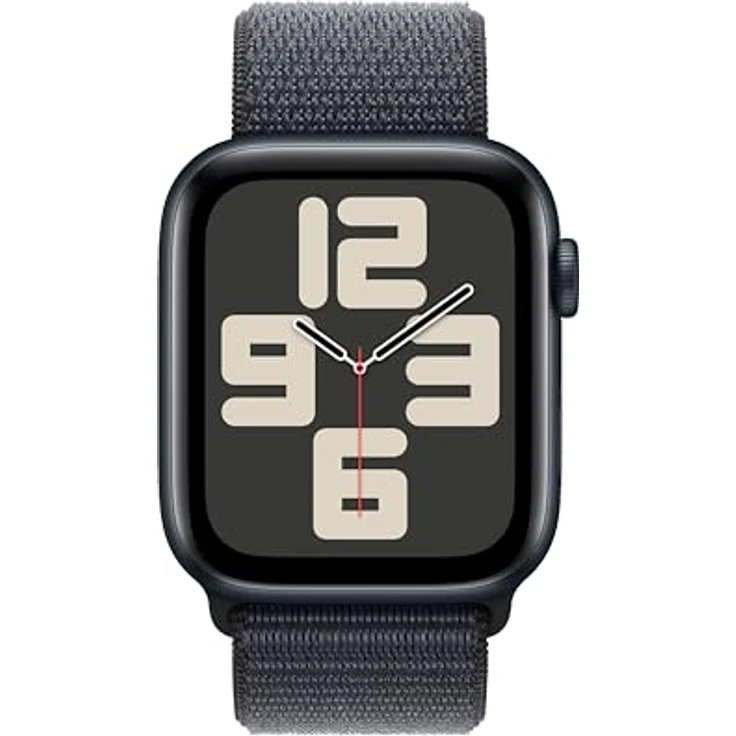 Apple Watch SE GPS + Cellular 44mm Aluminiumgehäuse Mitternacht mit Sport Loop Tinte - Fitness und Schlaftracker, Unfallerkennung, CO₂ neutral – Bild 2