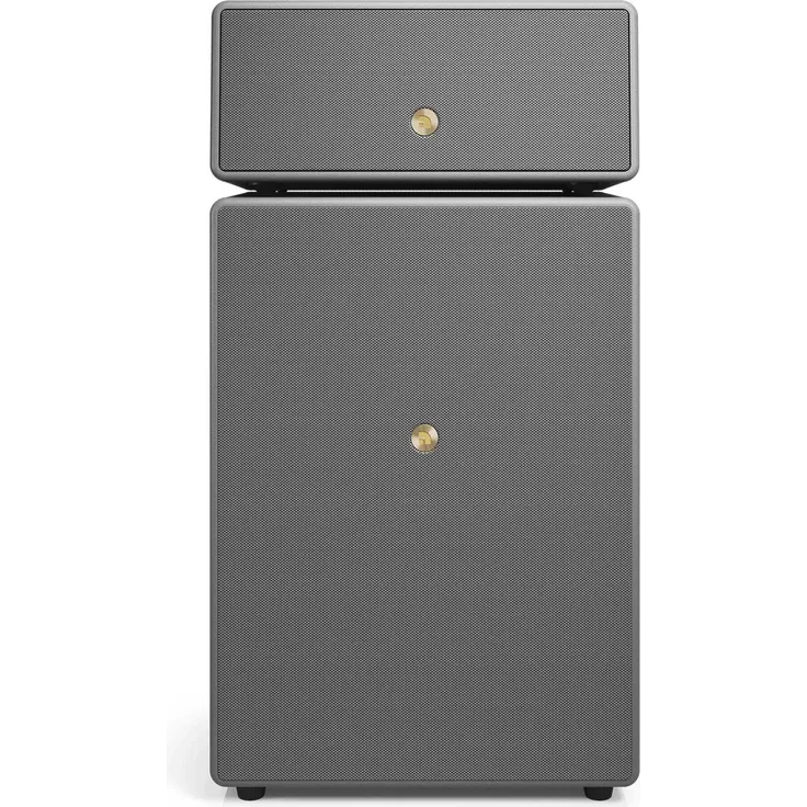 Audio Pro Drumfire II W, Aktives 2.1 Standlautsprechersystem mit 200 W Leistung, Schwarz