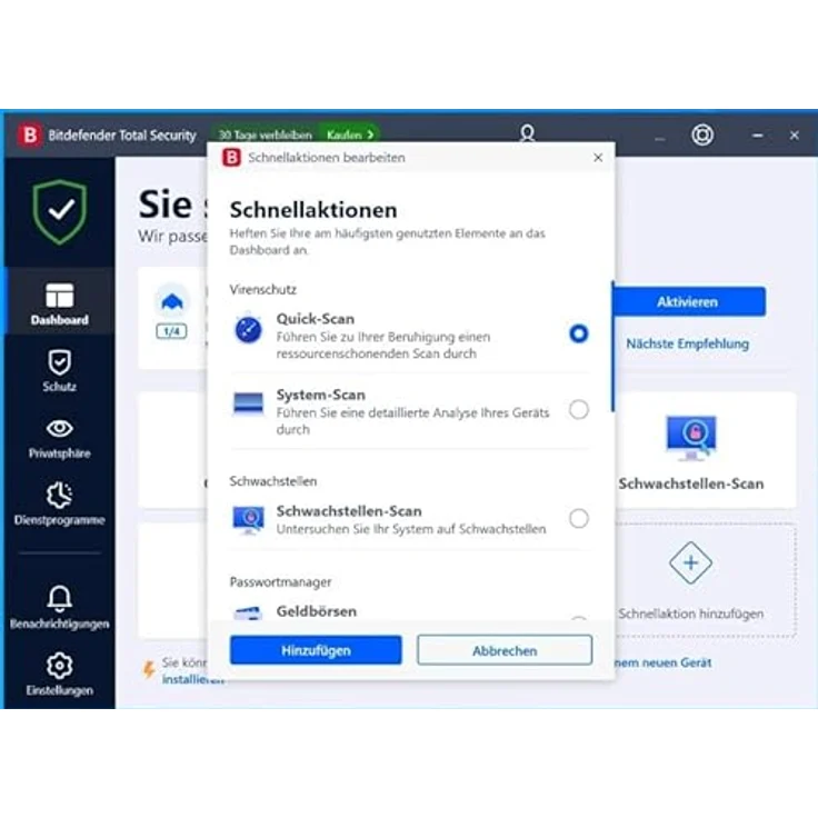 Bitdefender Total Security 1 Gerät / 18 Monate (Code in a Box) – Bild 2