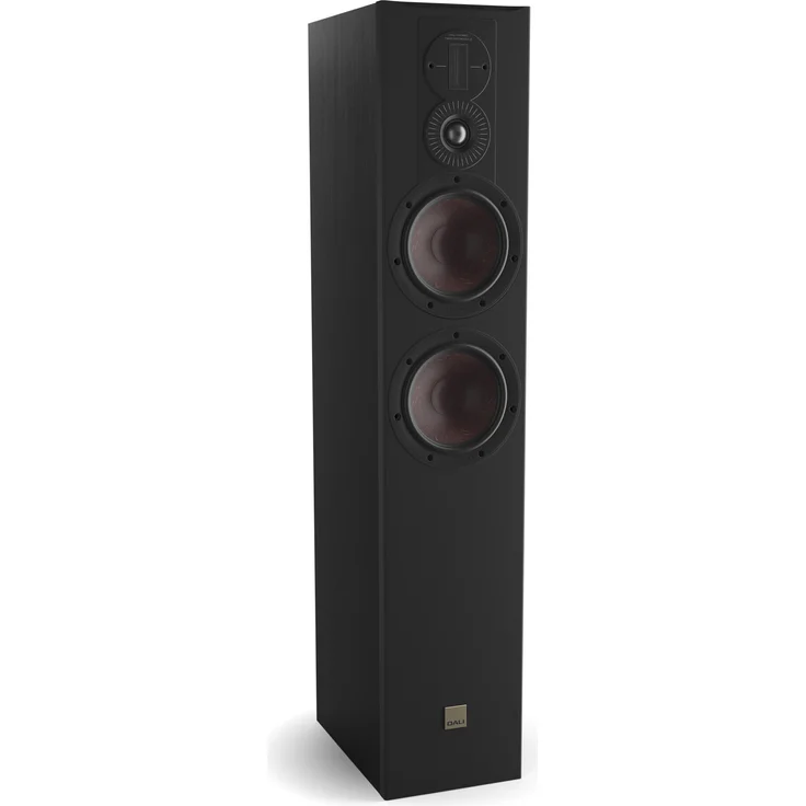 Dali Opticon 6 MK2, Standlautsprecher mit Hybrid-Hochtöner, mattschwarze Frontplatte, Bi-Wiring-fähig