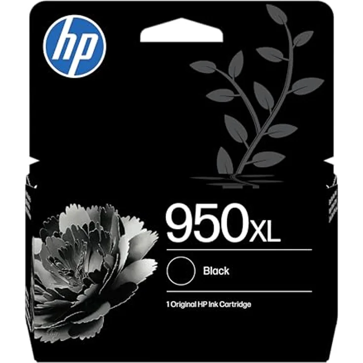 HP 950XL (CN045AE), originale schwarz Druckerpatrone mit bis zu 2.300 Seiten Druckleistung