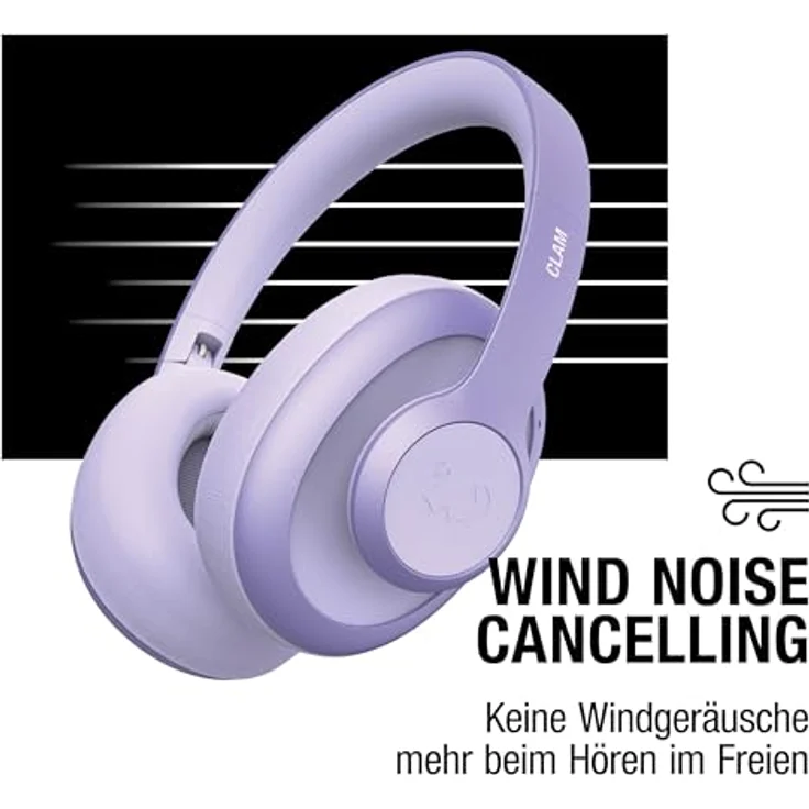 Fresh 'n Rebel Clam Blaze Bluetooth Kopfhörer Over Ear mit 80 Stunden Spielzeit, Perfect Calling, Wind-Noise Cancelling, Kabellos, Schnelladung, Tastensteuerung, Ambient-Sound-Modus (Lila) – Bild 5
