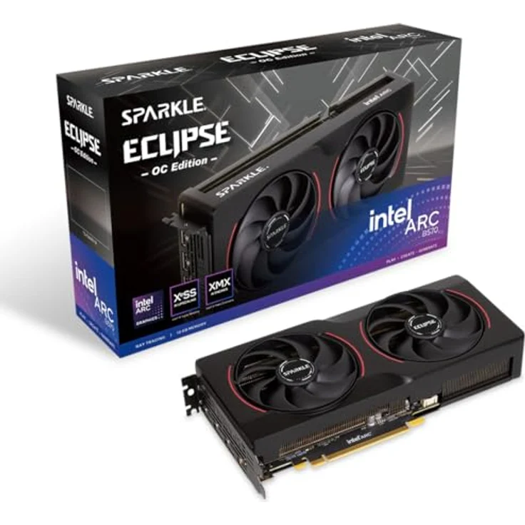 Sparkle VGA Intel ARC B570 10GB Eclipse OC Grafikkarte, Next-Gen mit 10 GB GDDR6-Speicher, Battlemage Lineup – Bild 1