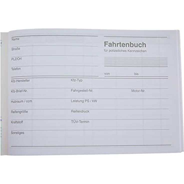 Herlitz 601 Fahrtenbuch A6 quer – Bild 3