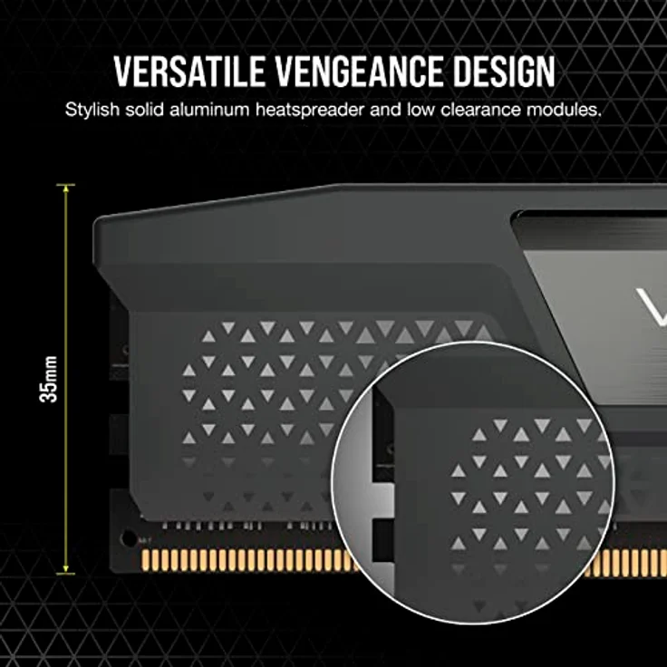 CORSAIR Vengeance DDR5 RAM 32GB (2x16GB) 6000MHz CL36 AMD Expo iCUE-Kompatibler Computerspeicher - Grau (CMK32GX5M2E6000Z36) – Bild 5