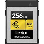 Lexar Professionelle CFexpress Typ B Speicherkarte 256 GB, Gold-Serie, bis zu 1750 MB/s lesen, Rohe 8K-Videoaufnahme, unterstützt PCIe 3.0 und NVMe (LCXEXPR256G-RNENG)
