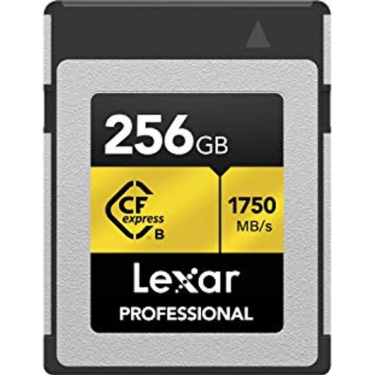 Lexar Professionelle CFexpress Typ B Speicherkarte 256 GB, Gold-Serie, bis zu 1750 MB/s lesen, Rohe 8K-Videoaufnahme, unterstützt PCIe 3.0 und NVMe (LCXEXPR256G-RNENG) – Bild 1