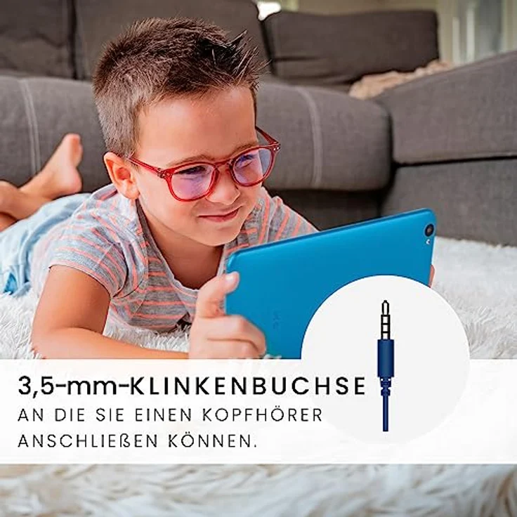 SPC Gravity 3 Mini – Tablet für Kinder mit 8" Display, Kindersicherung, 4GB RAM, 64GB erweiterbarer interner Speicher, 4.000 mAh Akku, USB-C, Android 12 – Farbe Blau – Bild 5