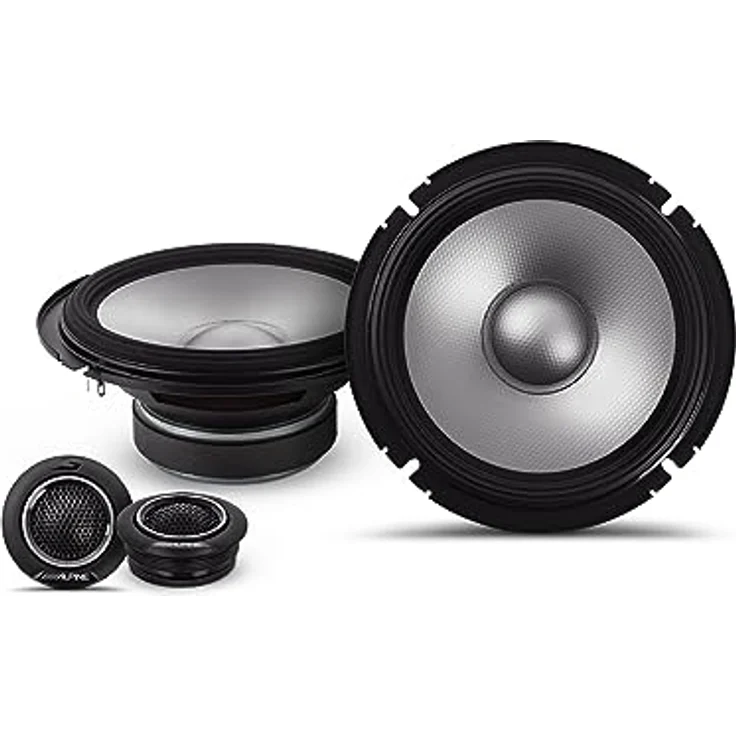 Alpine S2-S65C, 16,5 cm (6,5-Zoll) 2-Wege-Komponenten-Lautsprechersystem, Hi-Res Audio zertifiziert, hohe Belastbarkeit, geringer Verzerrung – Bild 1