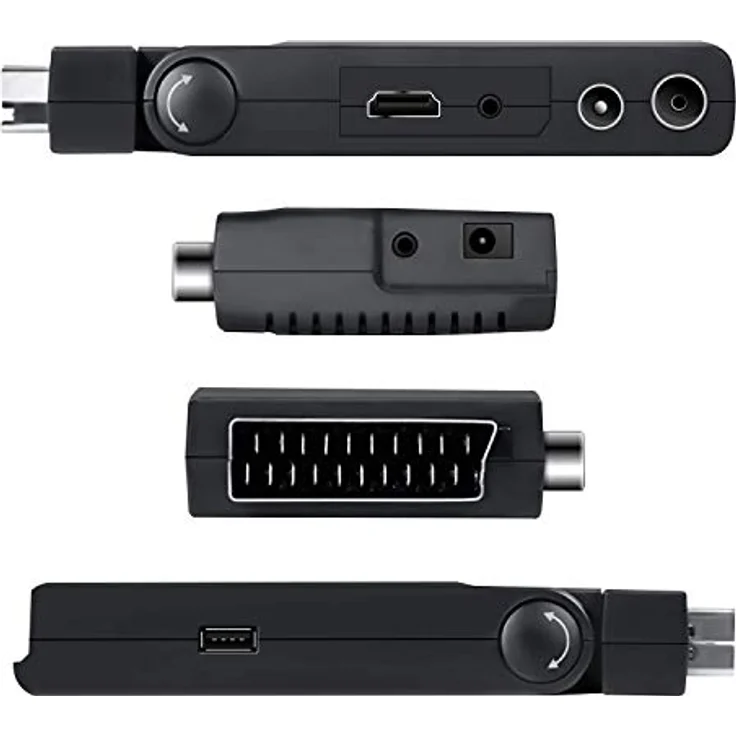 DIPROGRESS DPT202SB Digitaler terrestrischer Scart Stick DVB-T2 H265/HEVC Main 10 mit Universal-Fernbedienung für TV – Bild 2