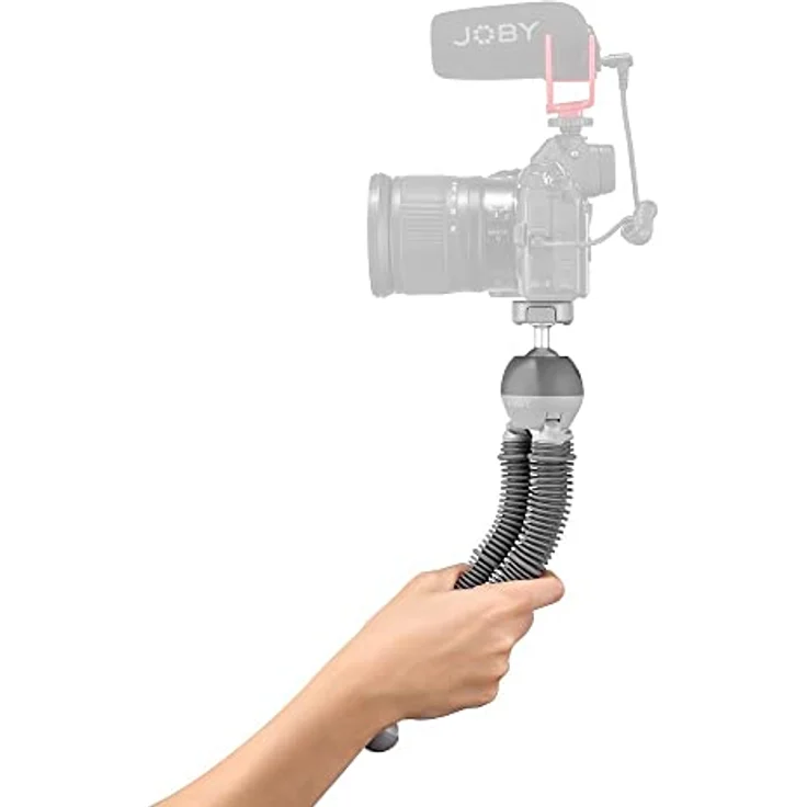 Joby PodZilla Flexibles Stativ Large Kit, flexibel mit Quick-Release-Platte und Wasserwaage, grau – Bild 8