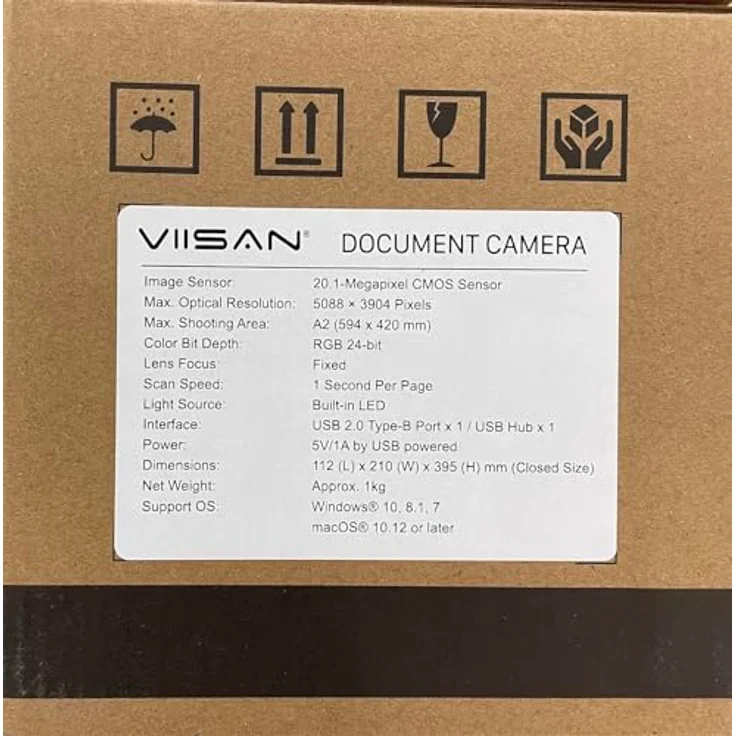 Viisan S21 A2 Overhead-Scanner für Großformatige Dokumente & Bücher bis DIN-A2, 23MP Auflösung, OCR Texterkennung, Twain - Windows & Mac – Bild 4