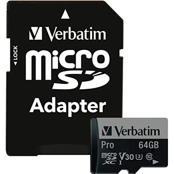SDXC 64 GB UHS-I (U3) -Mikrospeicherkarte (90 MB- s), V30, Klasse 10 + Verbatim-Adapter – Bild 6