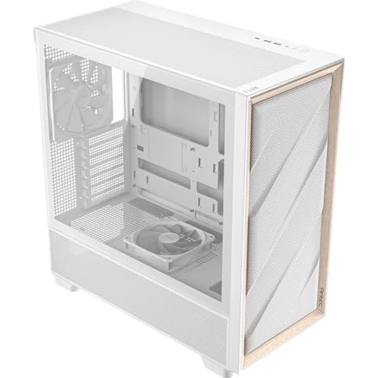 Antec Flux PC-Gehäuse, Full-Tower E-ATX, Aluminium & Holzrahmen, Tempered Glass, bis zu 2x 360mm Radiator Support, weiß – Bild 32