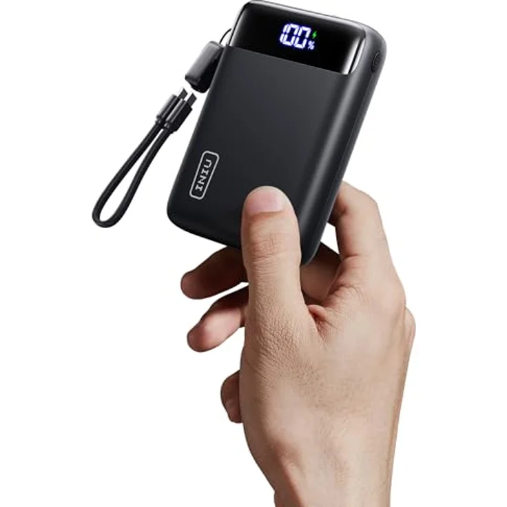 INIU Power Bank 20000mAh, kompakte 22,5W Schnelllade-Powerbank mit USB-C In & Out, PD3.0 QC4.0, kompatibel mit iPhone 16/15/14/13 Pro Max und Samsung S24, inkl. Taschenformat & Taschenlampe – Bild 1