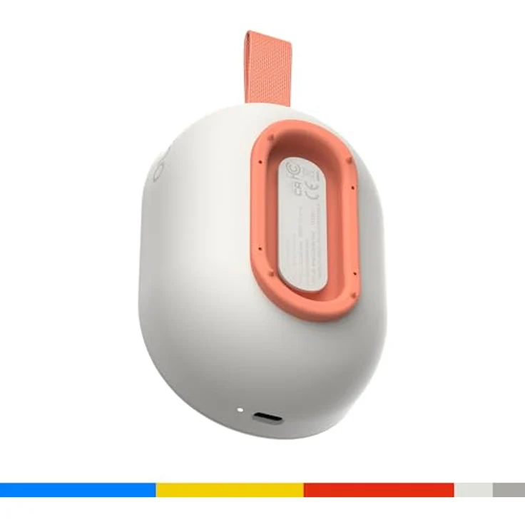 Skullcandy Ounce+ Wireless Bluetooth-Lautsprecher, Wasserdicht (IPX7), 16 Stunden Akkulaufzeit, True-Wireless-Stereo, Bone/Orange – Bild 4