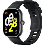 Xiaomi Redmi Watch 4 Smartwatch mit 1.97" AMOLED-Display mit 390 x 450 Pixel und 60Hz, Bis zu 20 Tage Akkulaufzeit, HyperOS, Herzraten- und Blutsauerstoffmessungen - Obsidian Schwarz