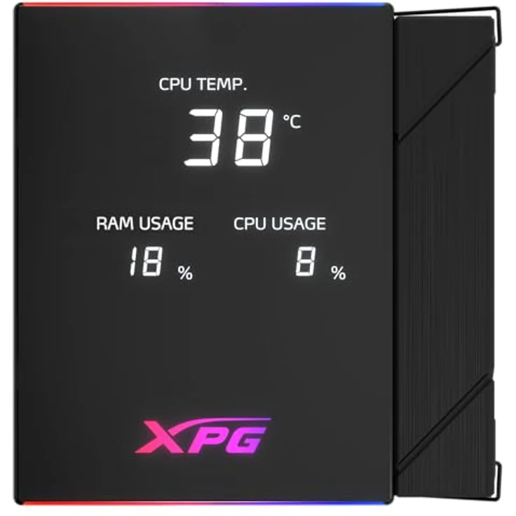 Adata XPG MAESTRO PLUS 62DA, 120mm ARGB Kühllüfter mit RGB-Beleuchtung, schwarz – Bild 4