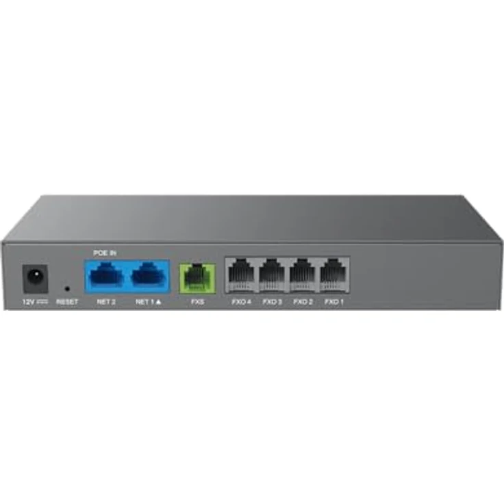 Grandstream FXO 4 FXS 1 GIGE PoE NAT Router, Hochleistungsgerät mit 3-Wege-Sprachkonferenzen – Bild 3