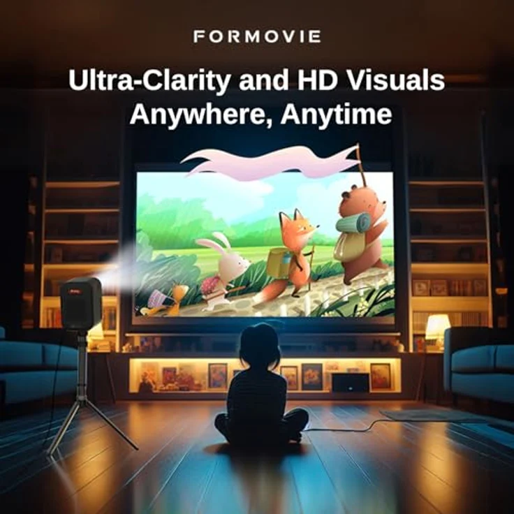 Formovie Xming Episode One Netflix Projektor, WiFi Bluetooth, 1080P 4K, Dolby Audio, Outdoor Tragbar – Bild 4