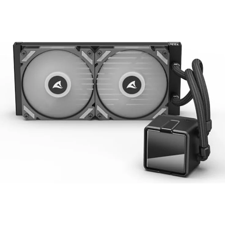 Sharkoon S50 ARGB AIO Black, Wasserkühlung mit 240-mm-Radiator und 120-mm-ARGB-PWM-Lüftern – Bild 5