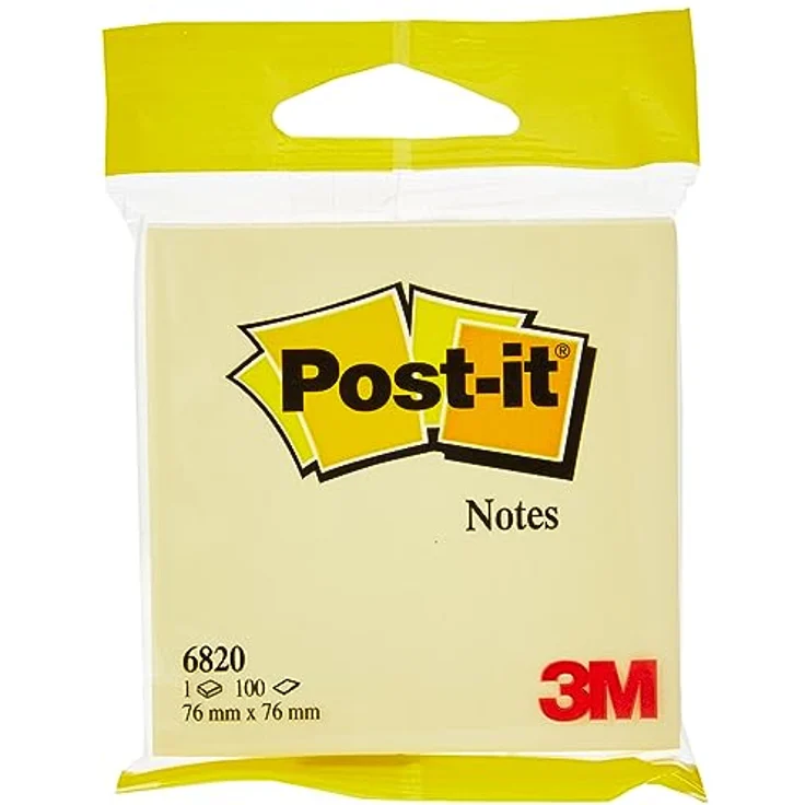 Post-it® Haftnotizblock 7100172243, Gelbe Haftnotizen 76 mm x 76 mm, 100 Blatt – Bild 1