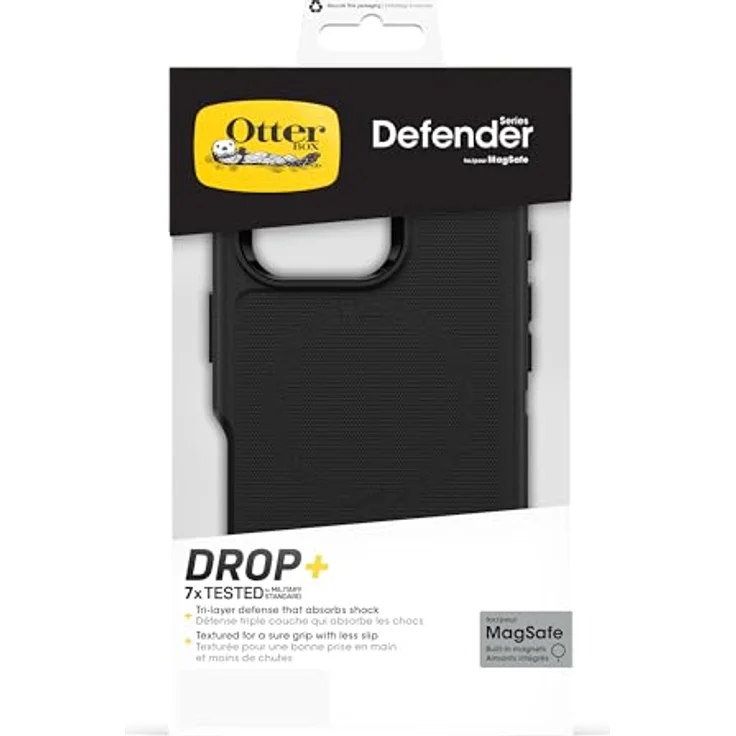 OtterBox Defender Series MagSafe Hülle für iPhone 16 Pro, stoßfest, sturzsicher, extrem robust, Schutzhülle, 7X getestet nach Militärstandard, Schwarz – Bild 5