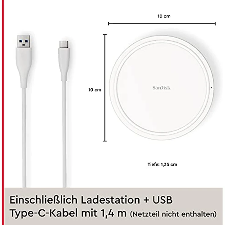 SanDisk Ixpand Wireless Charger Pad 15 W (ohne Netzteil) – Bild 2