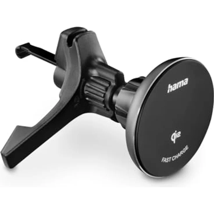 Hama 00201736, Auto USB Ladegerät mit kabellosem Aufladen, Schwarz – Bild 1