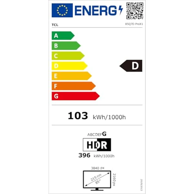 TCL Q7 85Q7D Pro, 85 Zoll 4K Ultra HD Mini LED Smart-TV mit Dolby Atmos, WLAN, 3840 x 2160 Pixel – Bild 21