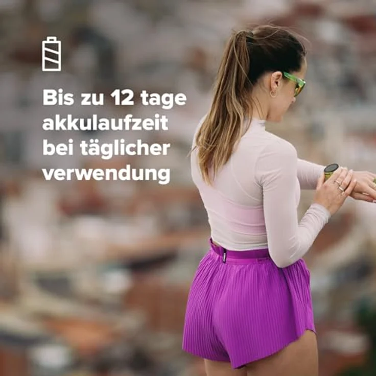 Suunto Run Frost Gray, Smartwatch 46 mm mit Bluetooth, 12 Tage Akkulaufzeit und strapazierfähigem Nylonarmband – Bild 4