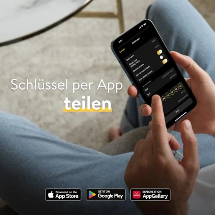 Nuki Smart Lock Pro (4. Generation), smartes Türschloss mit WLAN und Matter für Fernzugriff, elektronisches Türschloss macht das Smartphone zum Schlüssel, mit Akku Power Pack, weiß – Bild 3