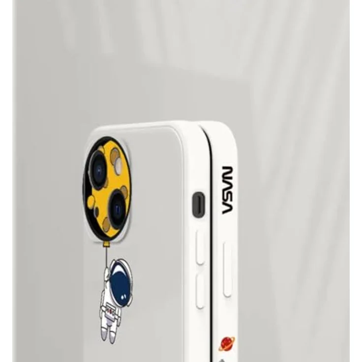 COFI 1453 Hülle kompatibel mit Samsung Galaxy A54 5G Astronaut NASA Handy-Hülle Creme – Bild 4