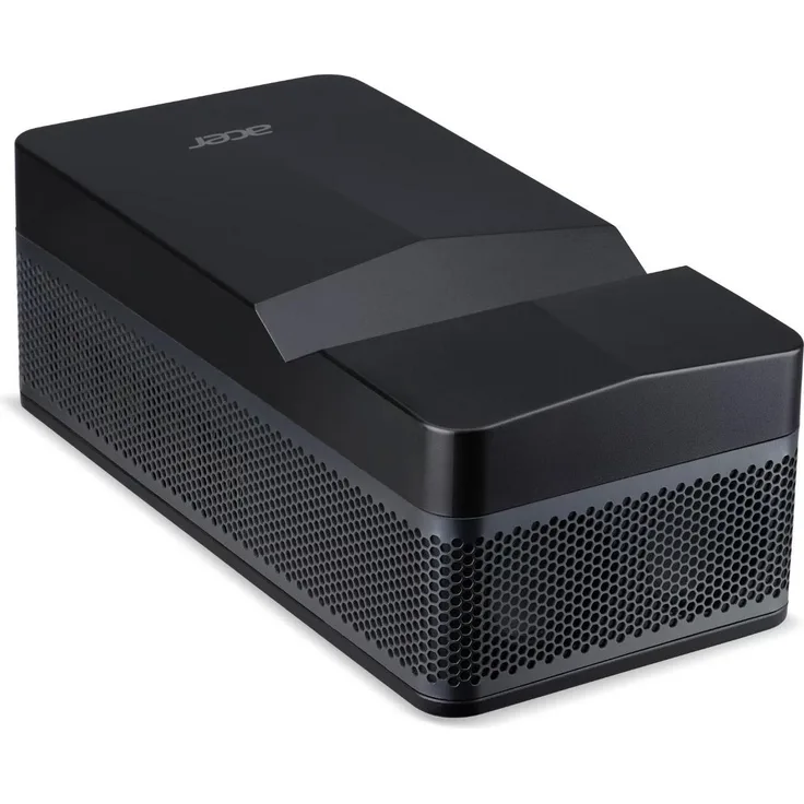 Acer PD1520Us, DLP LED Ultrakurzdistanzbeamer mit 500 ANSI Lumen (Full HD, 500 lm), Silber-Weiss, kabelloses Streaming und Autofokus