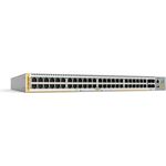 Allied Telesis L3 SWITCH 48-PORT 10/100/1000T P +4-PORT (52 Ports), Grauer Netzwerk Switch mit 100/1000X SFP EU PC NMS.
