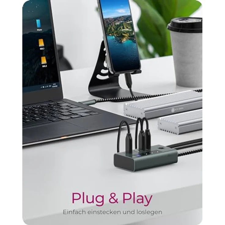 IcyBox Hub USB 3.2 Gen 2 Type-C IB-HUB1454-C31 – Bild 5